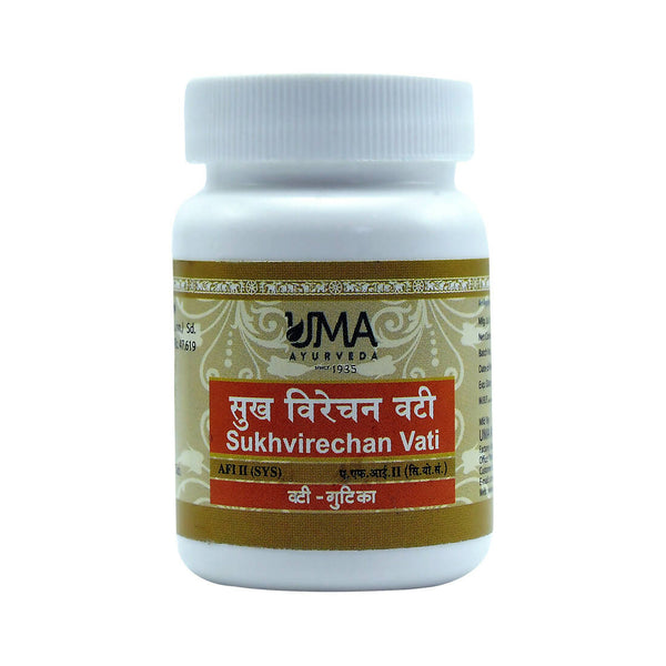 Uma Ayurveda Sukhvirechan Vati - Distacart