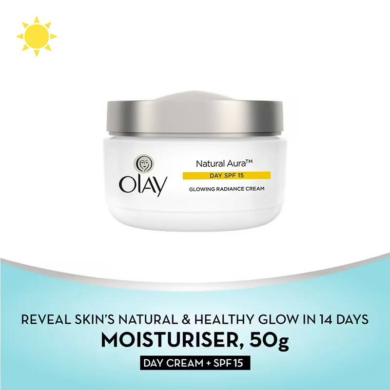 Olay Natural Aura Glowing Radiance Day Cream SPF 15 - Distacart