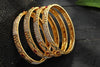 Mominos Fashion Kamal Johar AD Golden Bangles Set