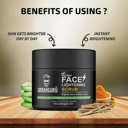 Urbanguru Herbal Face Lightening Scrub - Distacart