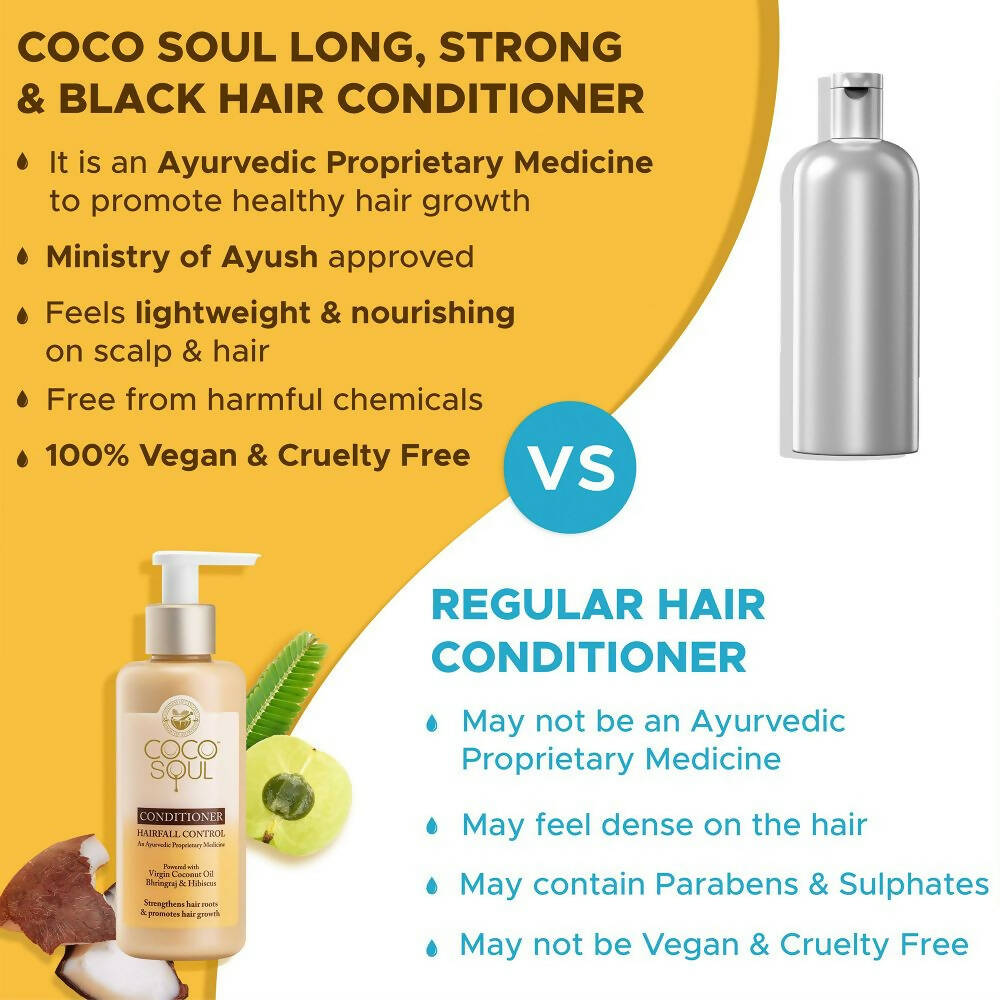 Coco Soul Long, Strong & Black Conditioner - Distacart