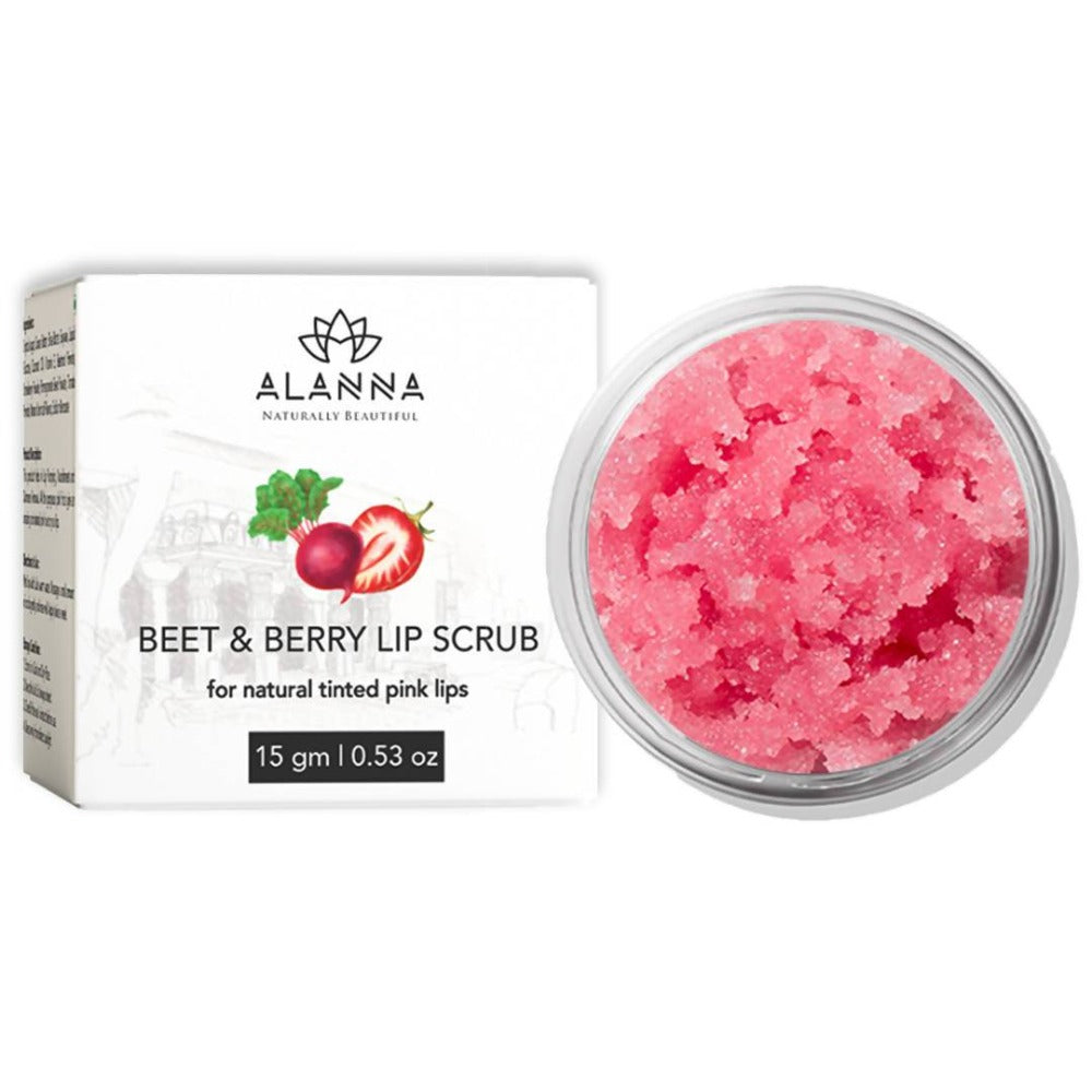 Alanna Beet and Berry Lip Scrub - 15 GM