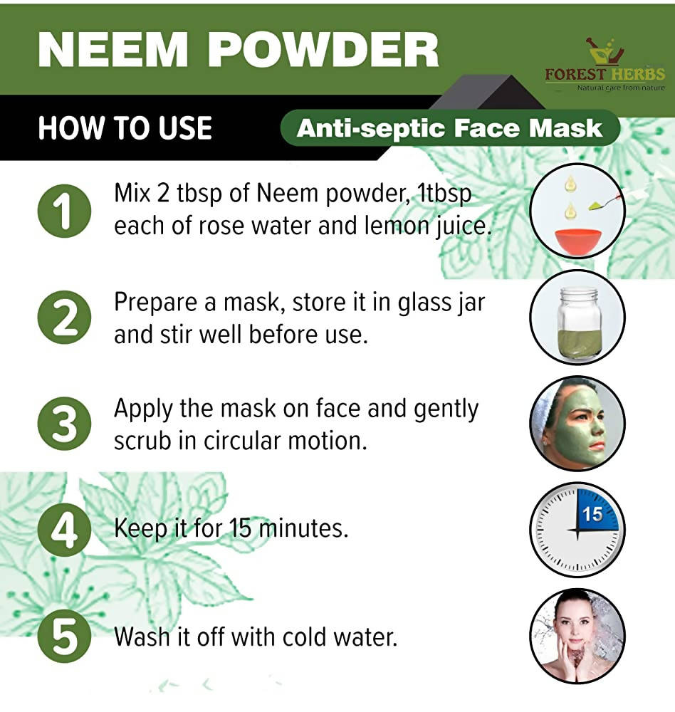 Forest Herbs Neem Hair & Face Care Powder