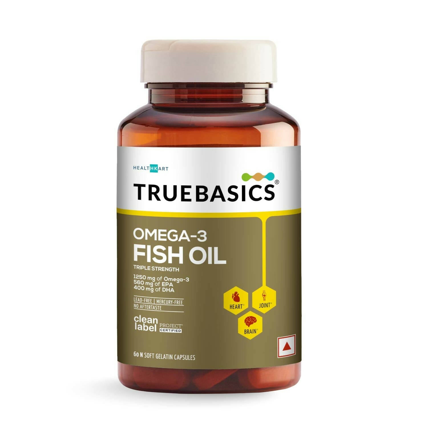 TrueBasics Omega-3 Fish Oil Capsules for Women & Men - Distacart