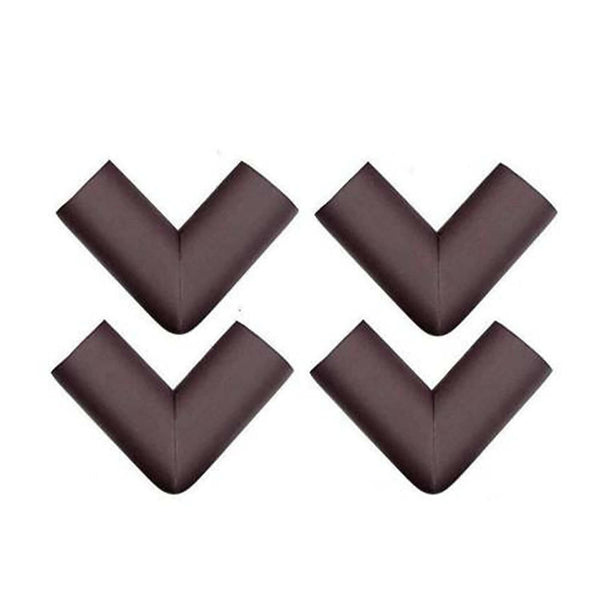 Safe-O-Kid Set of 12 Corner L Shaped Corner Guards for Kids safety- Brown-Small - Distacart