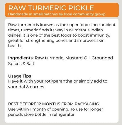Organic Potli Raw Turmeric Pickle - Distacart