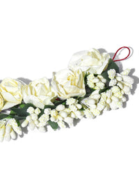 Thumbnail for Priyaasi White Floral Gajra Hair Accessories for Women - Distacart