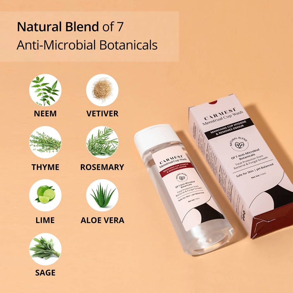 Carmesi Menstrual Cup (L) & Wash Combo - Distacart