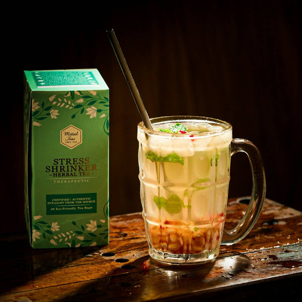 Mittal Teas Stress Shrinker Herbal Tea - Eco-Friendly Bags - Distacart