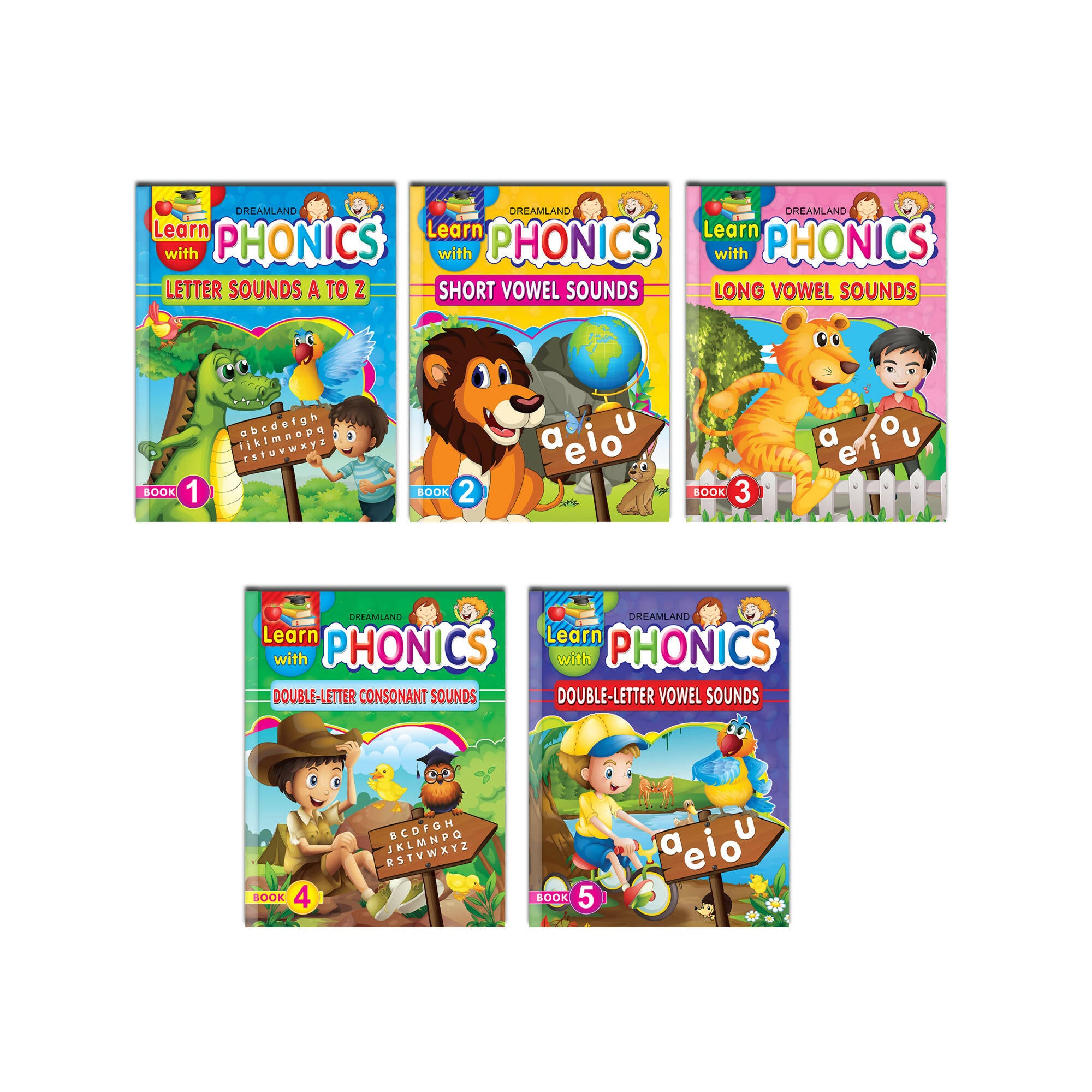 Dreamland Learn With Phonics Book - Pack (5 Titles) - Distacart