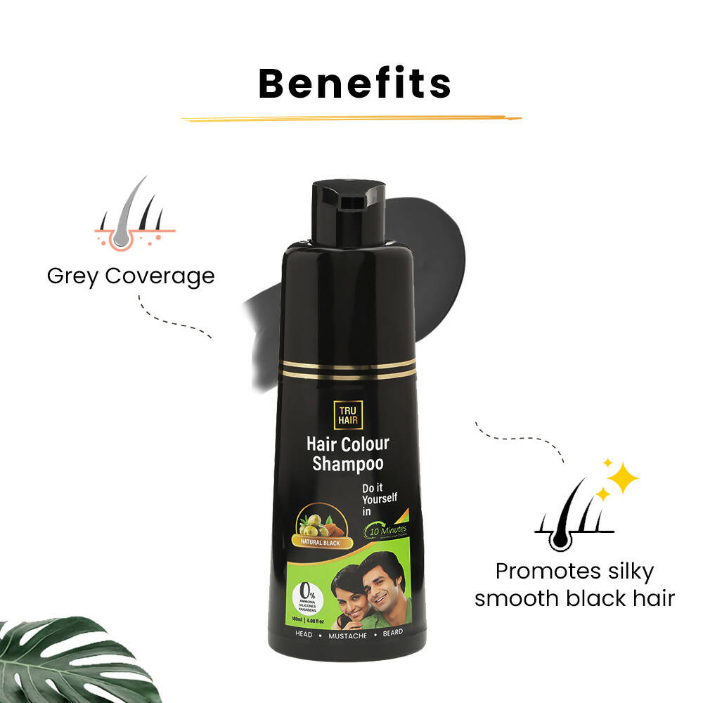 Tru Hair & Skin Black Colour Shampoo - Distacart