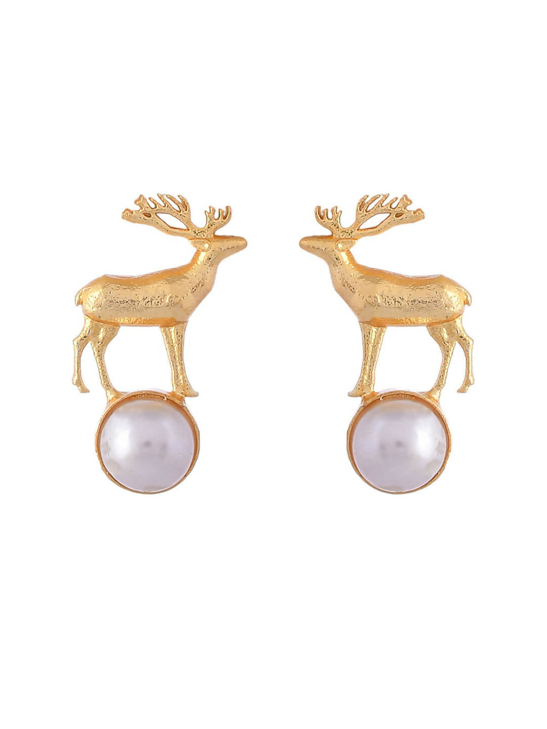 VOJ Women Gold Color stainless steel Earrings - Distacart