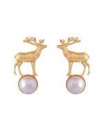Thumbnail for VOJ Women Gold Color stainless steel Earrings - Distacart