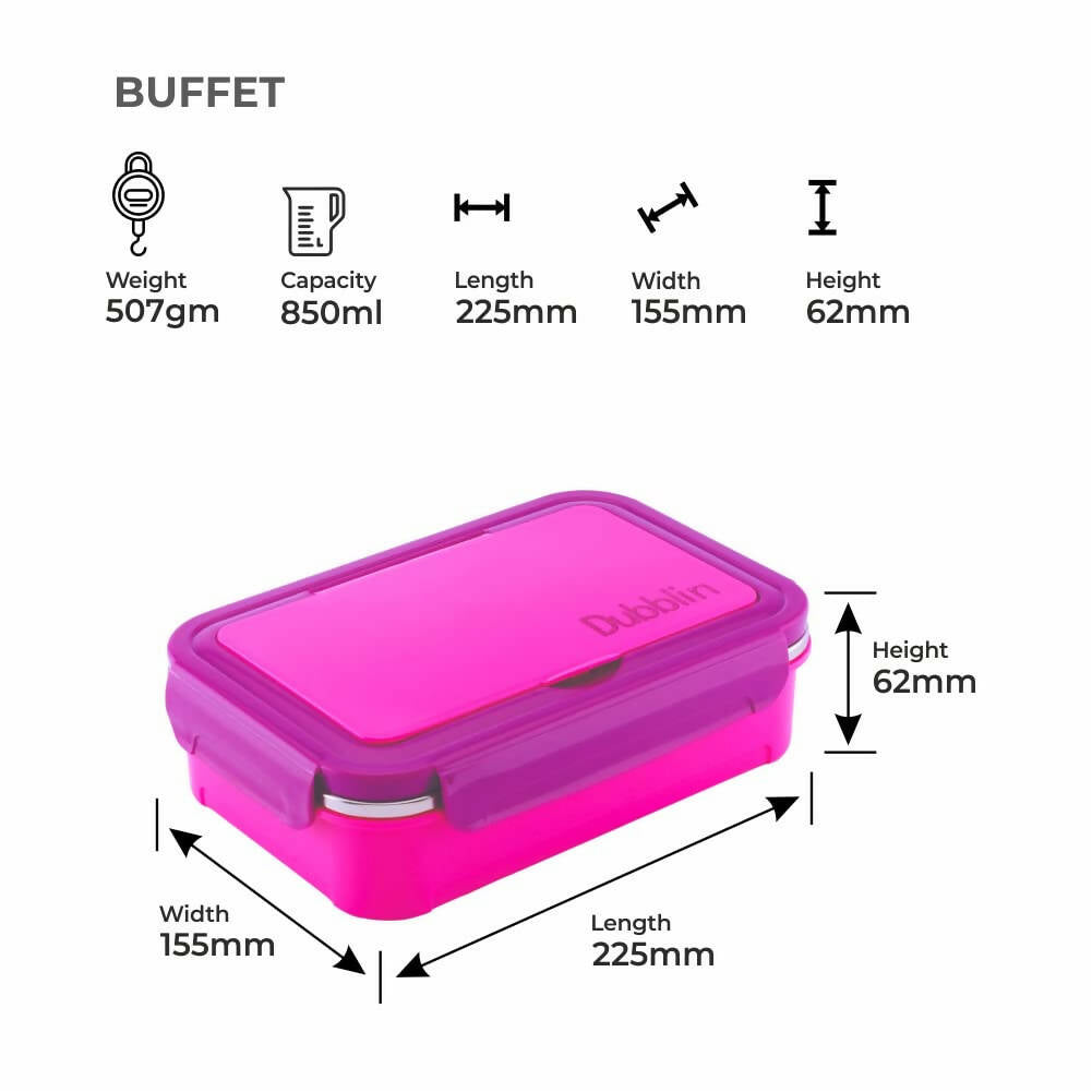 Dubblin Buffet Stainless Steel Lunch Box - Distacart