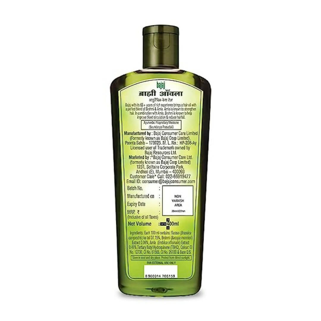 Bajaj Brahmi Amla Hair Oil - Distacart