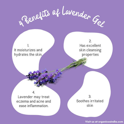 Organicos Pure Lavender Face Gel - Distacart