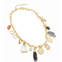 Thumbnail for Bling Accessories Semiprecious Stone Necklace online