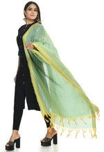 Thumbnail for Mominos Fashion Moeza Handloom Cotton Sky Blue Dupatta - Distacart