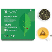 Thumbnail for Teabox Organic Mint Green Tea Bags