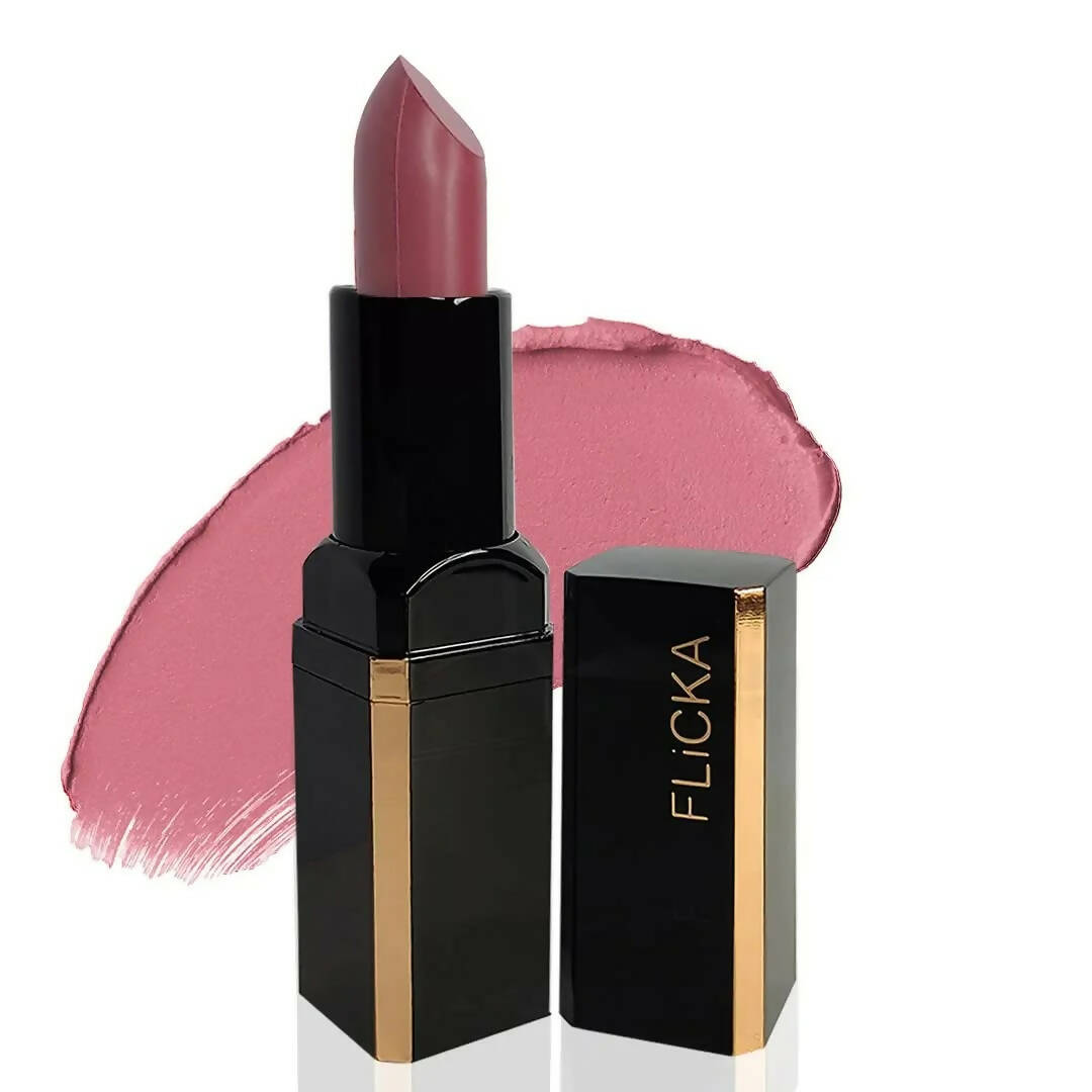 FLiCKA Lip Poetry Matte Lipstick Shade 05 Teddy Bear - Pink Nude - Distacart