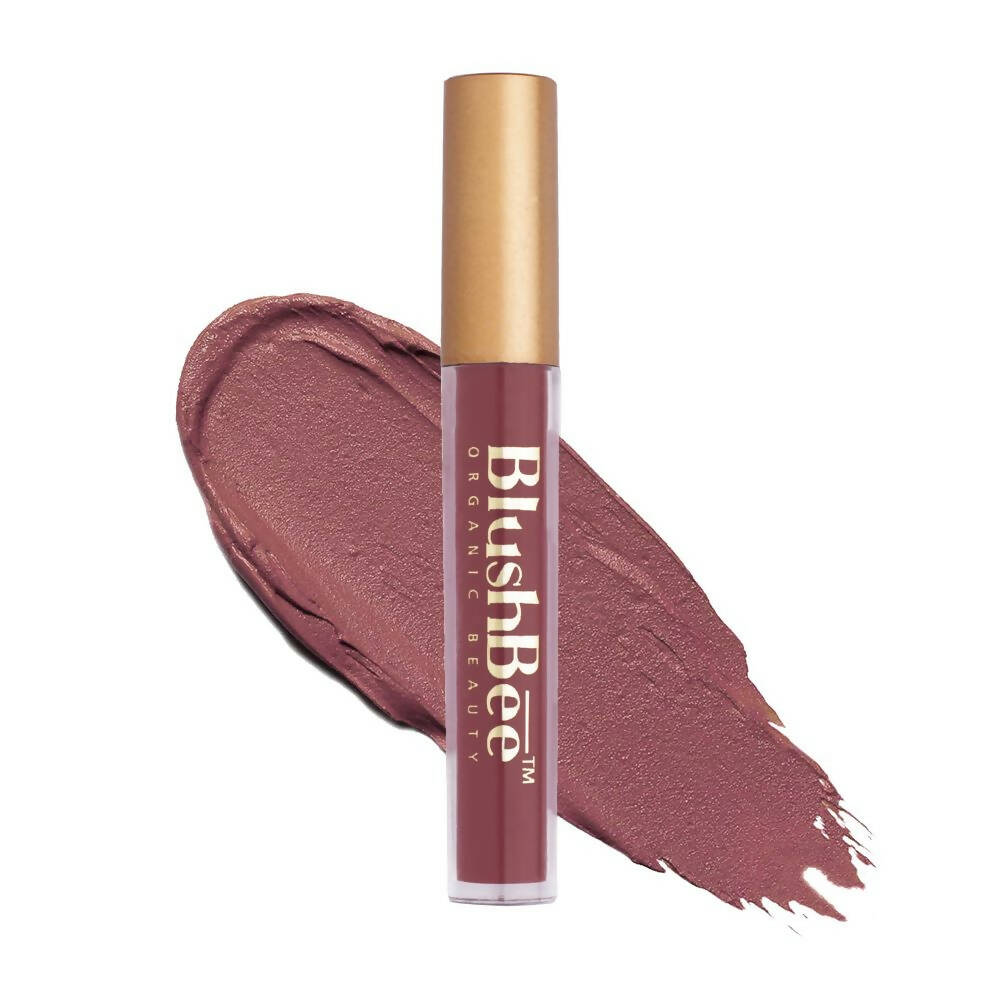 BlushBee Organic Beauty Lip Nourishing Liquid Lipstick - Touch Of Mauve - Distacart
