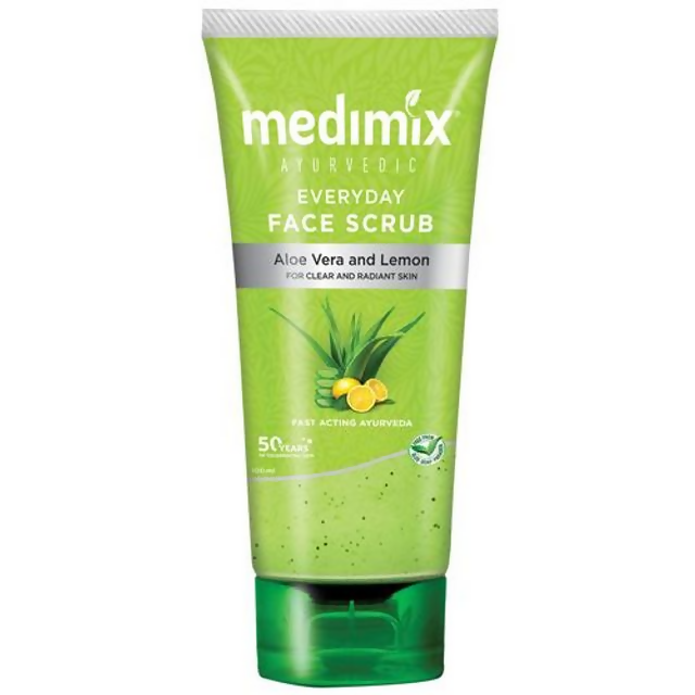 Medimix Ayurvedic Everyday Face Scrub with Aloe Vera & Lemon - Distacart