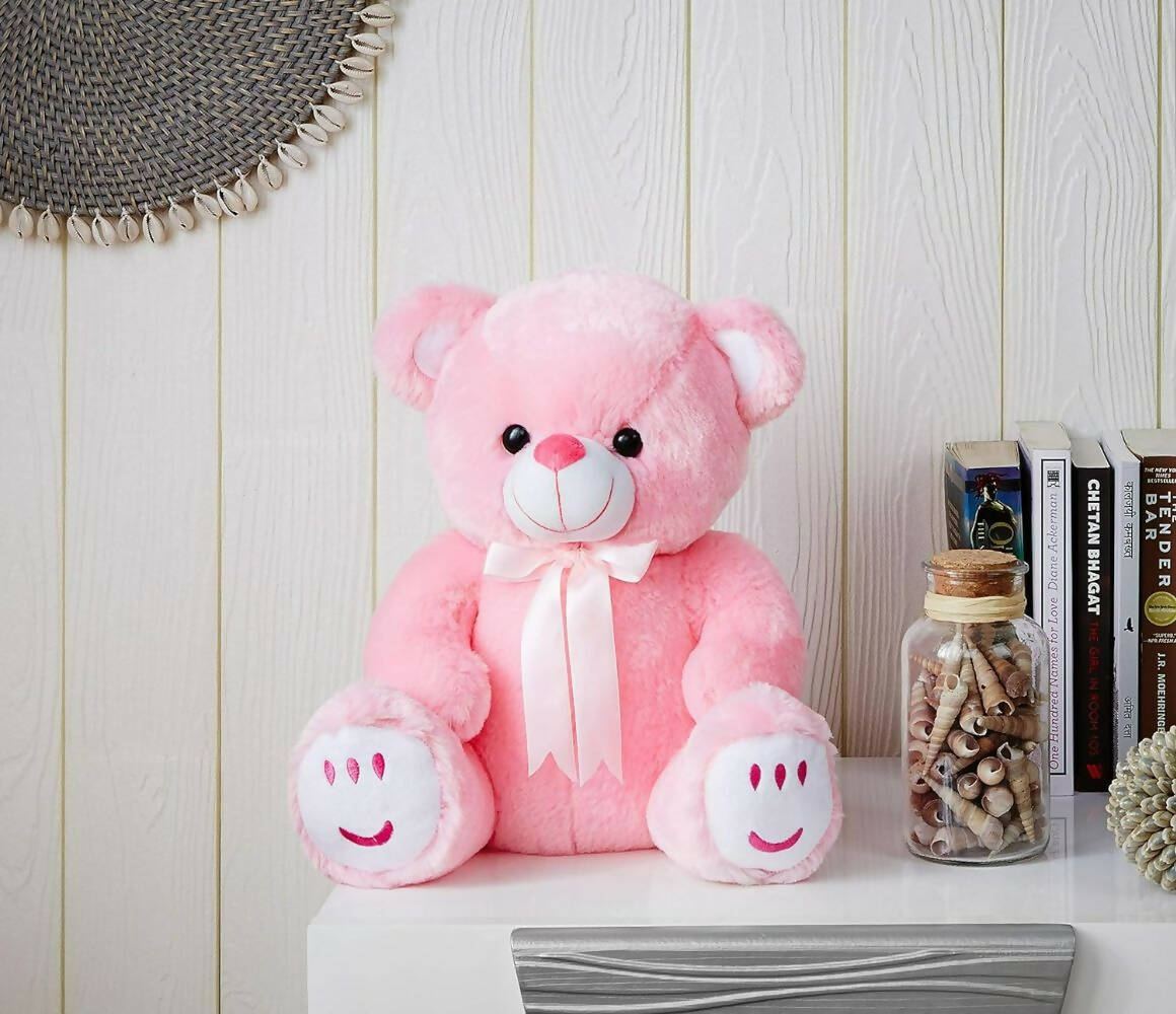 Jam & Honey Teddy Bear, Cute, Soft Toy (Pink) - Distacart