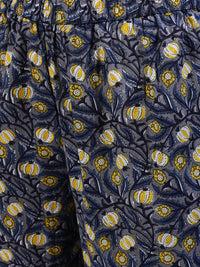 Thumbnail for NOZ2TOZ Women Blue Printed Flared Kurta With Trouser & Dupatta - Distacart