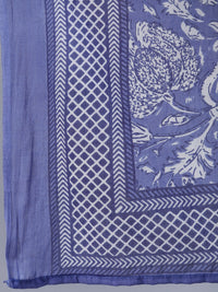 Thumbnail for NOZ2TOZ Women Purple Printed Straight Kurta With Palzo & Dupatta - Distacart