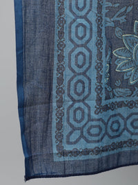Thumbnail for NOZ2TOZ Women Blue Printed Straight Kurta With Plazo & Dupatta - Distacart