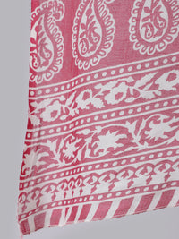 Thumbnail for Noz2Toz Women Pink Ethnic Printed Straight Kurta With Palazzo And Dupatta - Distacart