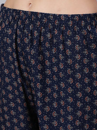 Thumbnail for NOZ2TOZ Women Blue Ethnic Printed Kurta With Trouser And Dupatta - Distacart