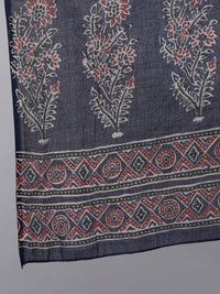 Thumbnail for NOZ2TOZ Women Blue Ethnic Printed Kurta With Trouser And Dupatta - Distacart