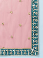 Thumbnail for House of Panchhi Green Pure Georgette Sequins Embroidered Lehenga - Distacart