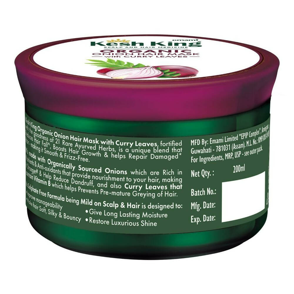 Kesh King Organic Onion Hair Mask With Curry Leaves - Distacart
