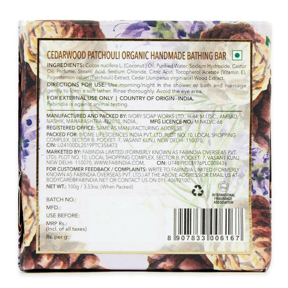 Fabessentials Cedarwood Patchouli Handmade Bathing Bar - Distacart