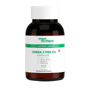 Man Matters Double Strength Omega 3 Fish Oil Softgel Capsules - Distacart