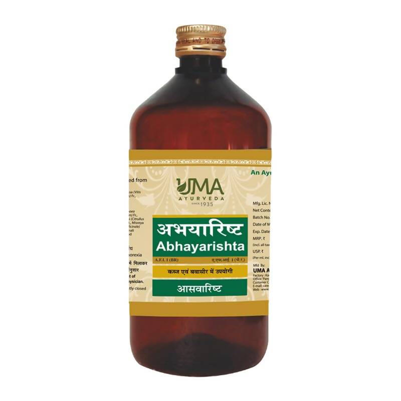Uma Ayurveda Abhayarishta Syrup - Distacart