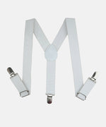 Thumbnail for Manet Boys Solid Suspenders - White - Distacart