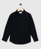 Manet Boys Full Sleeves Solid Shirt - Navy Blue - Distacart