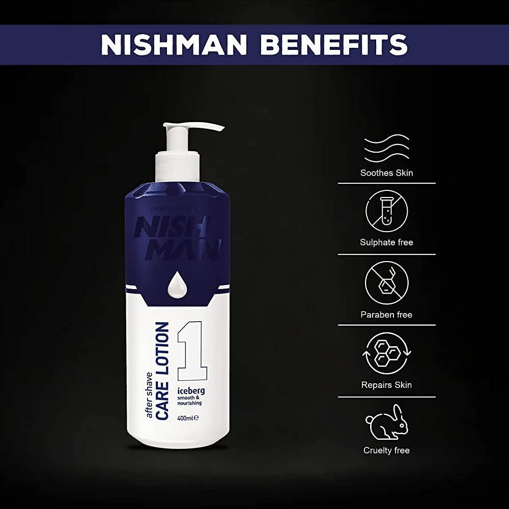 Nishman After Shave Care Lotion Iceberg - Lotion Based - Distacart