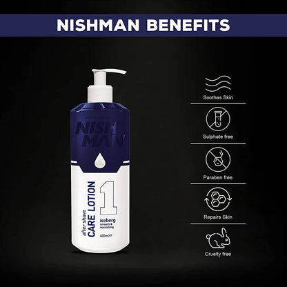 Nishman After Shave Care Lotion Iceberg - Lotion Based - Distacart