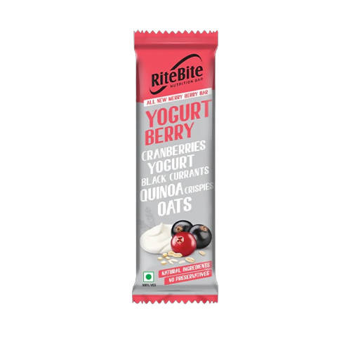 RiteBite Max Protein Yogurt Energy Berry Nutrition Bar - Distacart