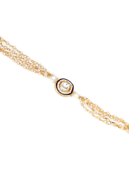 Designer kundan Rakhi - Ruby Raang - Distacart