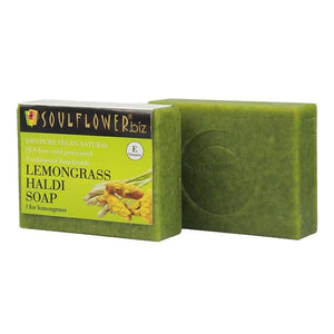 Soulflower Lemongrass Haldi Handmade Soap