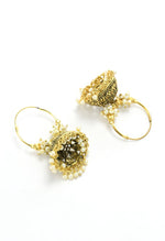 Thumbnail for Mominos Fashion Johar Kamal Designer Golden Color Jhumkas - Distacart