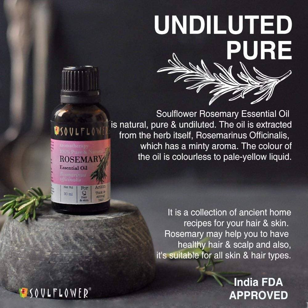 Soulflower Rosemary Essential Oil - Distacart