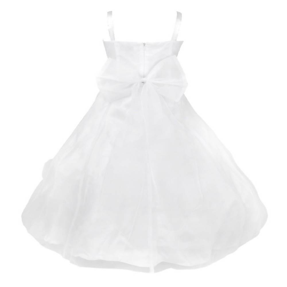 Asmaani Baby Girl's White Colour Satin A-Line Maxi Full Length Dress (AS-DRESS_22087) - Distacart