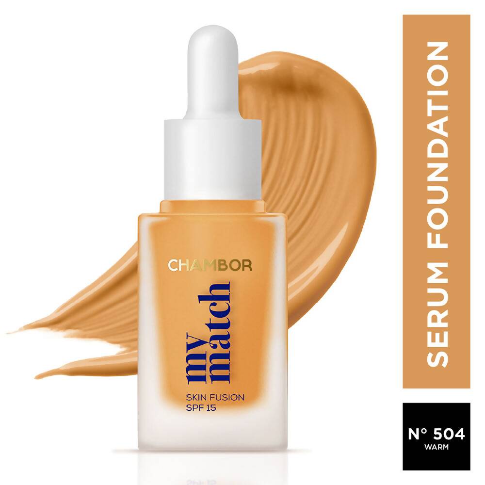 Chambor My Match SPF 15 Skin Fusion Serum Foundation - 504 Warm - Distacart