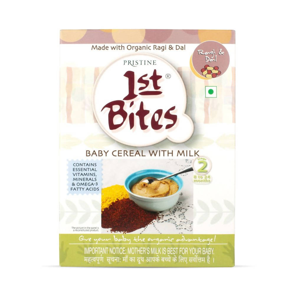 Pristine 1st Bites Baby Cereal Stage-2 Organic Ragi & Dal